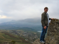 May 2006 (Krasnodar region and Crimea). That's me on the cliff, risking my life for a nice shot :)