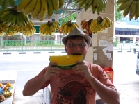 Thailand, Indonesia, Singapore (winter 2010). Yellow watermelon! Mmmm, yummi!