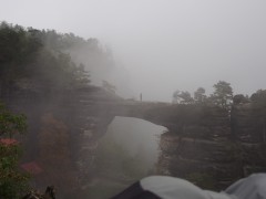 Rock in the mist