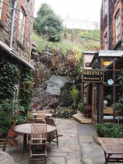 Waterfall at the hotel