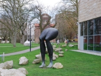 March 2017. Berlin — Rotterdam — Düsseldorf. Feet near the Kunsthal