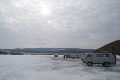 Bukhankas on Baikal ice