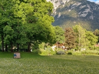 Garmish-Partenkirchen, Mittenwald, Innsbruck. May-June 2022 2022. Park in Mittenwald